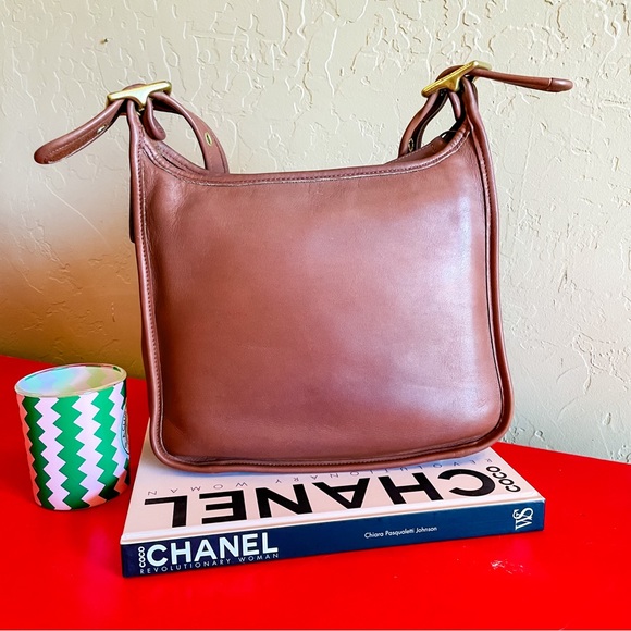 Vintage Coach Legacy No. 9966 Zip Brown British Tan Purse Shoulder Bag Crossbody - Picture 2 of 14